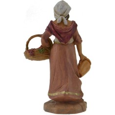 Shepherdess with grapes 9.5 cm Fontanini 2