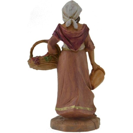 Pastorella con uva 9,5 cm Fontanini Mundo Pesebres