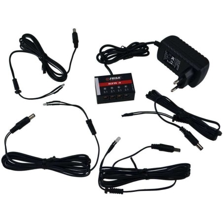 Kit de 4 luces LED rojas parpadeantes con fuente de alimentación