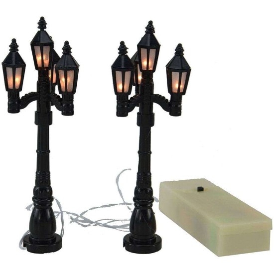 Set 2 lampioni a batterie 12 cm Mondo Presepi