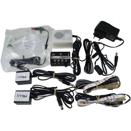 Frial One Star con strisce Led-Fibra ottica -musiche e fuoco -