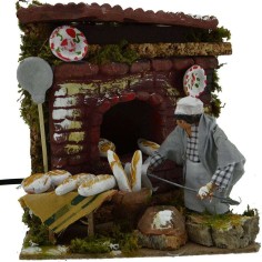 Baker moving 10 cm with fire