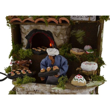 Moving pastry chef 10 cm with fire