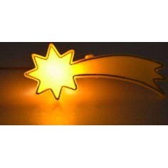 Stella cometa 9 cm con luce 3,5 Volt Mondo Presepi 2