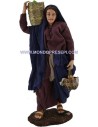 Donna con cesti 30 cm Mondo Presepi