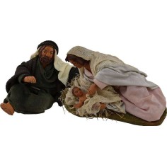 Natividad 12 cm en terracota Mundo Belenes 2