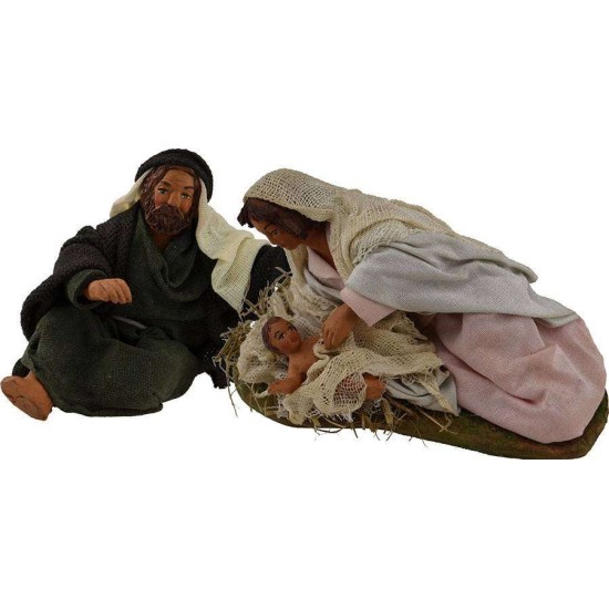 Natividad 12 cm en terracota Mundo Belenes