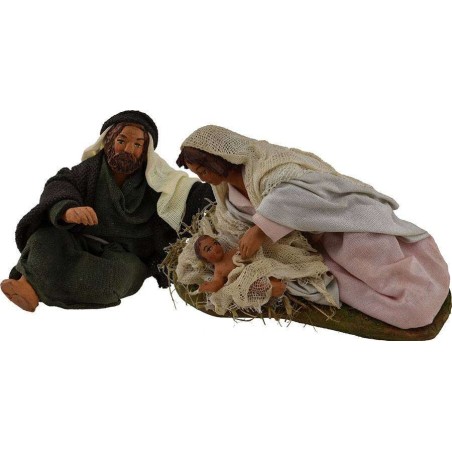 Natividad de 12 cm en terracota Mondo Presepi