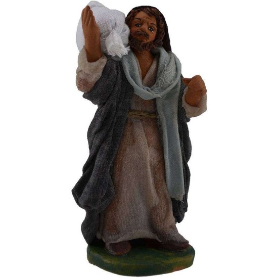 Molinero con saco a hombros 10 cm Mundo Pesebres