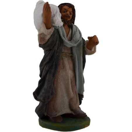 Mugnaio con sacco a spalle 10 cm Mondo Presepi