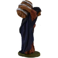 Hombre con barril al hombro 10 cm Mundo Pesebres 2