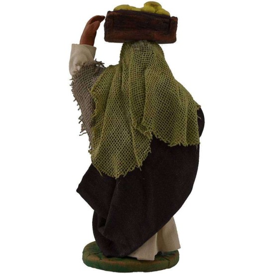 Shepherd with fruit box on his head 10 cm