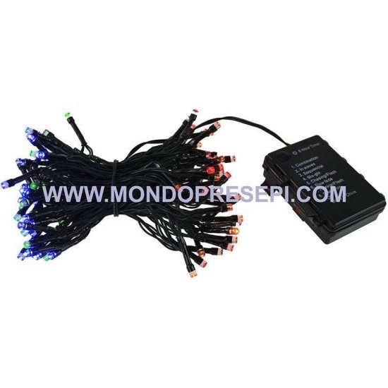 144 LED de colores multicolores con temporizador y 8 juegos de