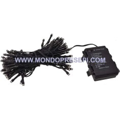 144 Led colorati multicolore con timer e 8 giochi di luce Mondo 2