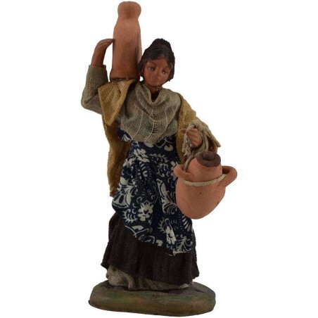 Mujer con ánforas 12 cm Mundo Belenes