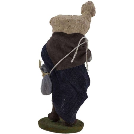 Shepherd with sheep on shoulders 12 cm