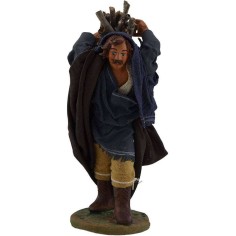 Uomo con fascino sulle spalle 12 cm Mondo Presepi