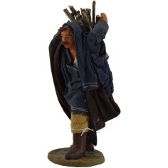 Uomo con fascino sulle spalle 12 cm Mondo Presepi 2