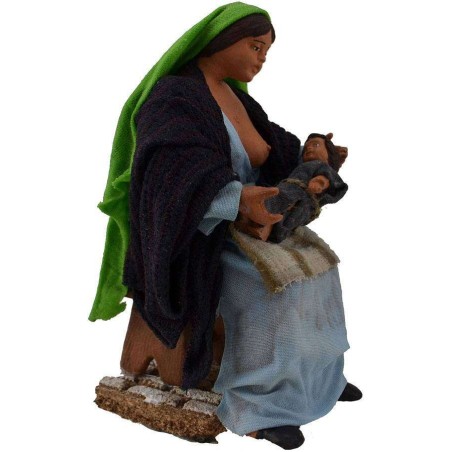 Woman nursing her baby 16 cm