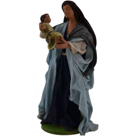 Woman with child 16 cm