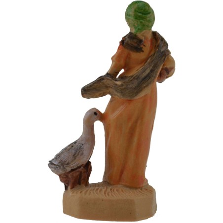 4 cm lux Woman with pvc goose