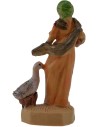 4 cm luz Mujer con oca en PVC Mundo Belenes