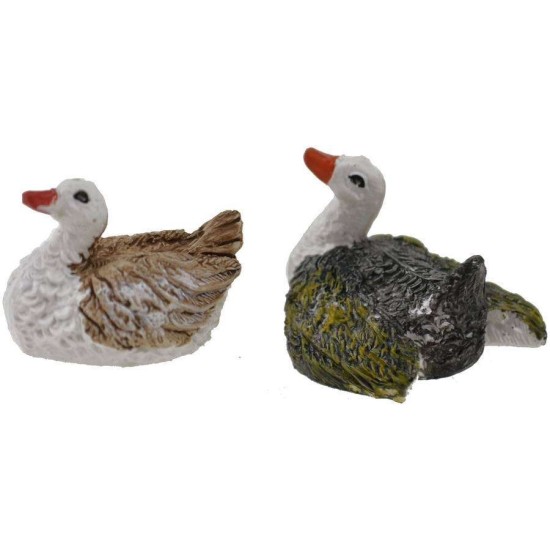 Set 2 cigni 3,5 cm Mondo Presepi