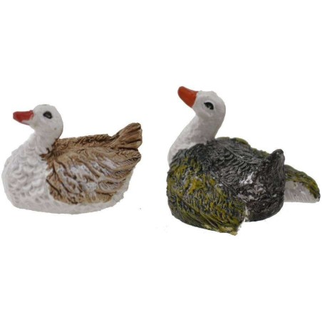 Set 2 cigni 3,5 cm Mondo Presepi