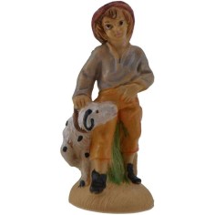 8 cm shepherd with dog in pvc lux