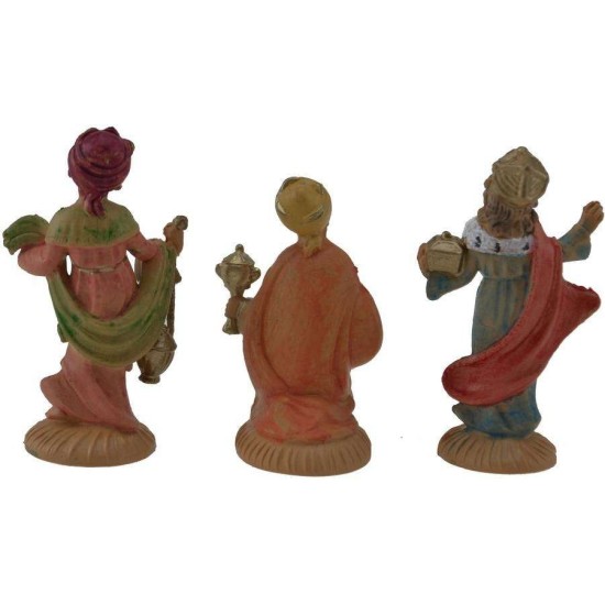 6 cm Set of three Magi in pvc lux