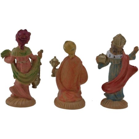 6 cm Set of three Magi in pvc lux