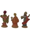6 cm Conjunto de tres Reyes Magos en PVC lux Mondo Presepi