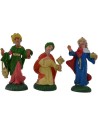 6 cm Juego de Tres Reyes Magos en PVC Mondo Presepi