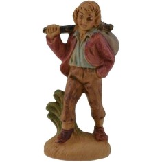 8 cm Viandante con fagotto in pvc lux Mondo Presepi