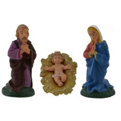 6 cm Nativity set 3 pcs in pvc