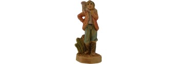 4 cm lux Shepherd with sheep on the shoulders in pvc lux