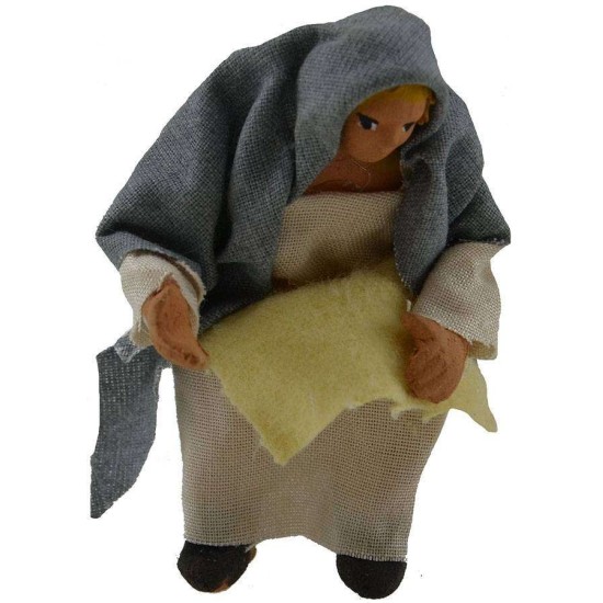 7 cm Donna seduta snodata Mondo Presepi