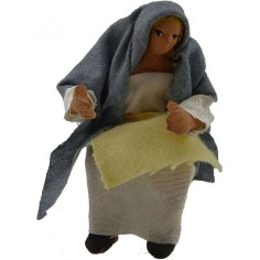 7 cm Jointed seated woman