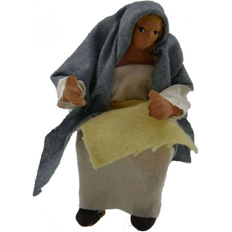 7 cm Donna seduta snodata Mondo Presepi