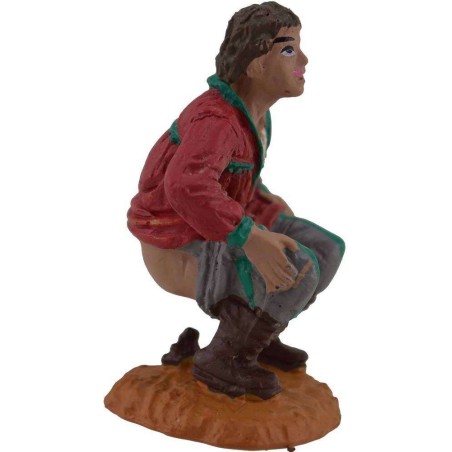 Uomo che fa il bisogno 8 cm Oliver Mondo Presepi