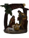 Natività in resina 9,5x5,5x16 h. Mondo Presepi