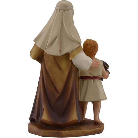 A 15-cm Man with child resin