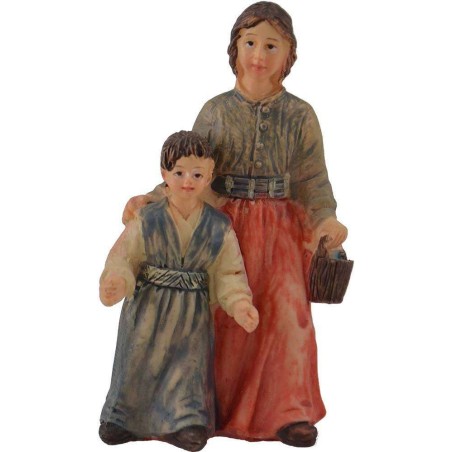 Cm 7 Mamma con bambina Mondo Presepi