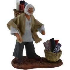 Vendedor de telas 10 cm -Estatuas de terracota pesebre