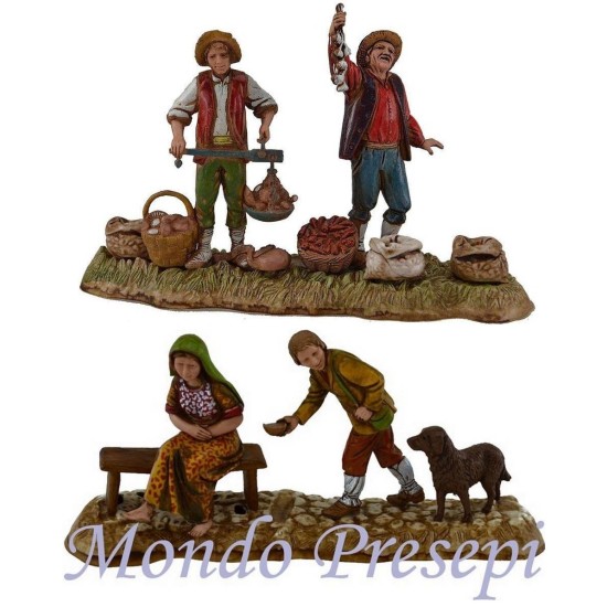 Establecer 2 grupos de mendigos y horticultores 10 cm Landi