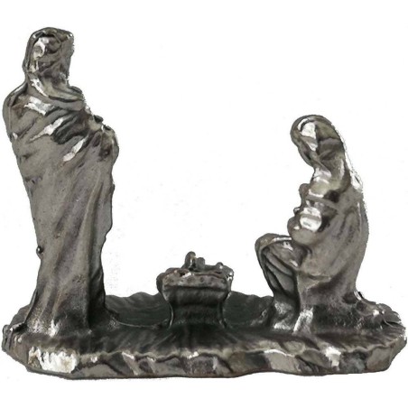 Natividad en metal 2 cm Mundo Pesebres