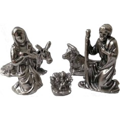 Natività in metallo 2,7 cm 5 soggetti Mondo Presepi