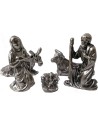 Natividad en metal de 2,7 cm 5 figuras