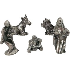 Natività in metallo 1,5 cm - mini natività presepe Mondo Presepi