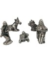 Natividad en metal 1,5 cm - mini natividad belén